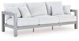 Hurley Park Gray Outdoor Sofa with Cushion from Ashley - Luna Furniture