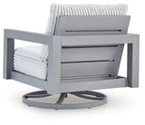 Hurley Park Outdoor Sofa with 2 Lounge Chairs in Gray from Ashley Furniture - Luna Furniture