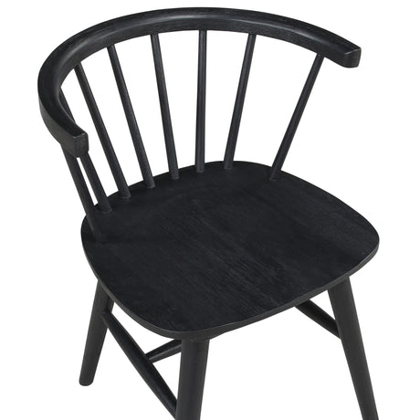 Willow Solid Wood Dining Chair, Black from Steve Silver - Luna Furniture