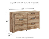 Hyanna King Panel Storage Bed and Dresser from Ashley Furniture - Luna Furniture