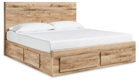 Hyanna King Panel Storage Bed and Dresser from Ashley - Luna Furniture