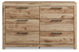 Hyanna Tan Brown Queen Storage Bed, Dresser and 2 Nightstands from Ashley - Luna Furniture