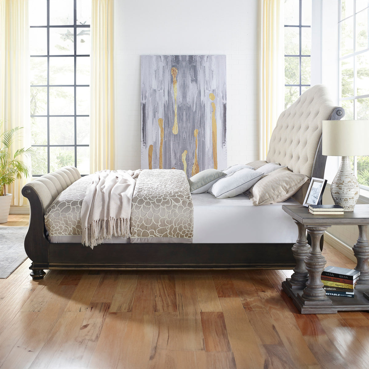 Rhapsody Molasses Sleigh Bedroom Set from Steve Silver - Luna Furniture