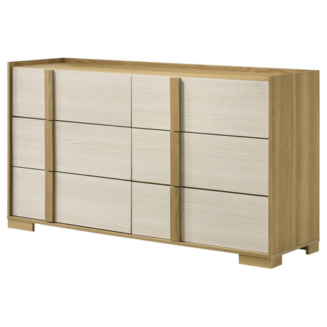 Hyland Natural 6-Drawer Dresser from Coaster - Luna Furniture
