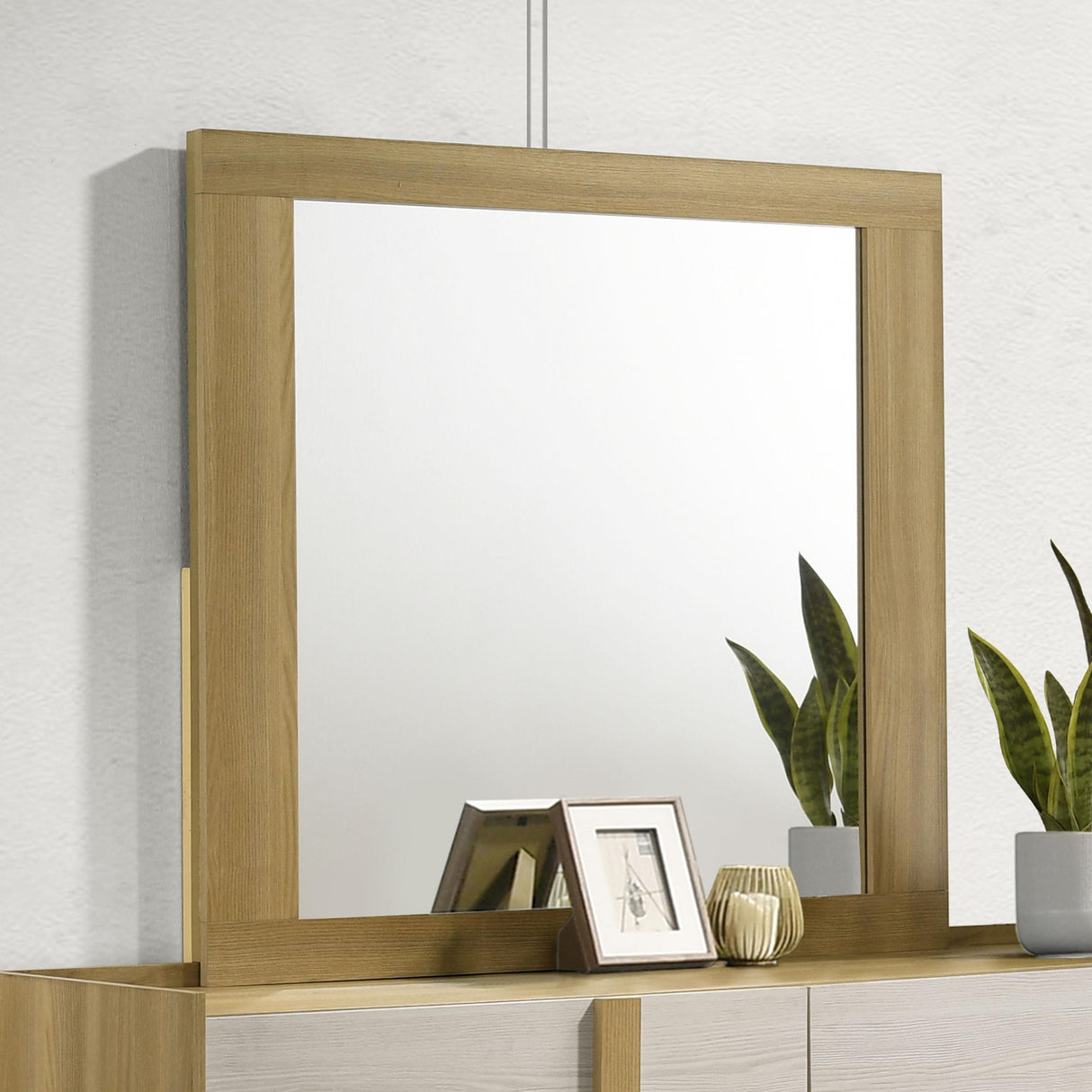 Hyland Natural Dresser Mirror (Mirror Only) from Coaster - Luna Furniture