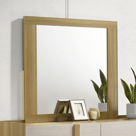 Hyland Natural Dresser Mirror (Mirror Only) from Coaster - Luna Furniture