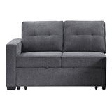 Noah Gray Convertible Sleeper Loveseat from Steve Silver - Luna Furniture