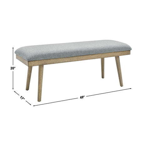 Vida Gray Dining Bench from Steve Silver - Luna Furniture