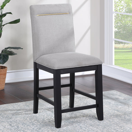 Yves Black 6-Piece Storage Counter Dining Set from Steve Silver - Luna Furniture