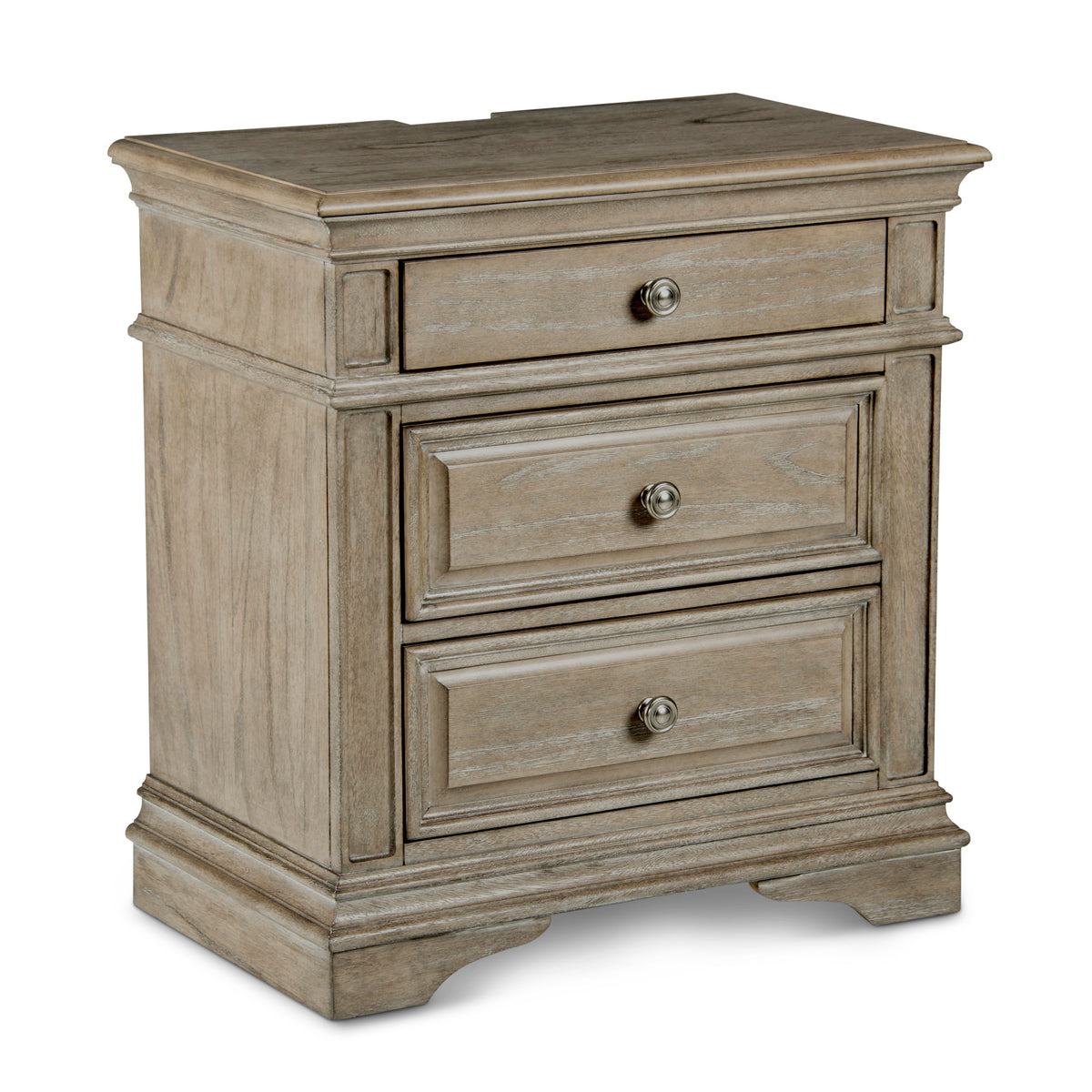 Highland Park Waxed Driftwood Nightstand from Steve Silver - Luna Furniture