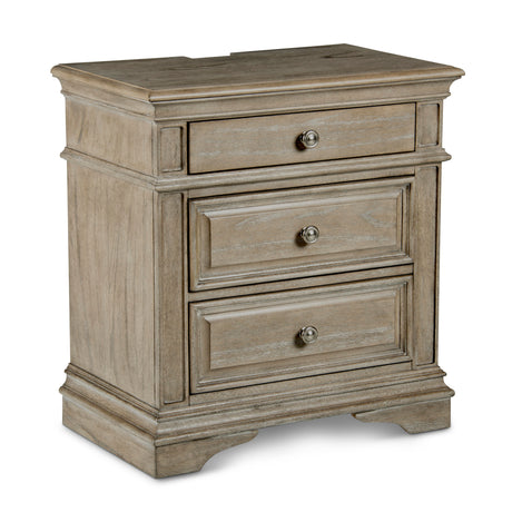 Highland Park-Tan 4-Piece King Set (King Bed/DR/MR/NS) from Steve Silver - Luna Furniture