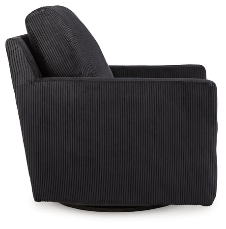 Icaman Onyx Swivel Chair from Ashley - Luna Furniture