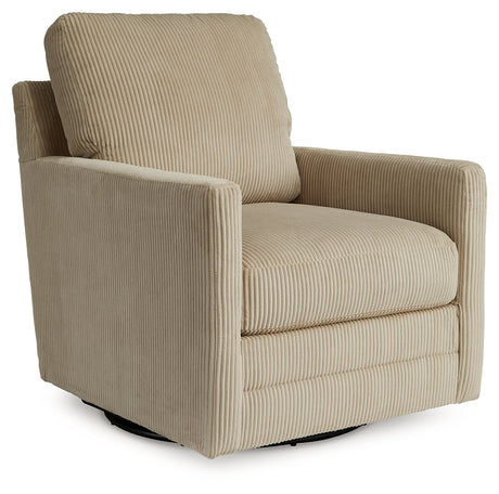 Icaman Sand Swivel Chair from Ashley - Luna Furniture