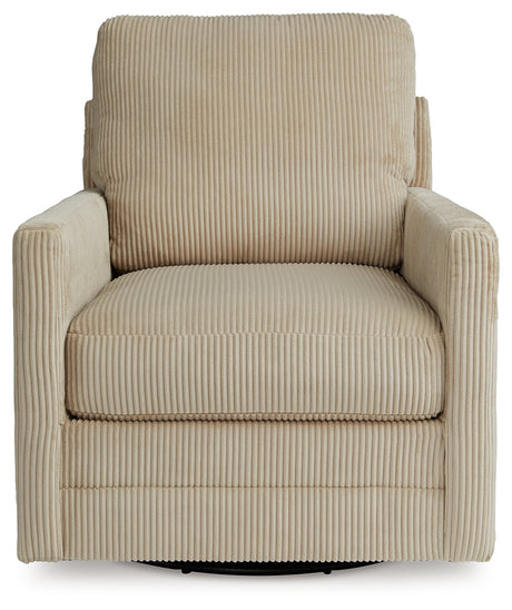 Icaman Sand Swivel Chair from Ashley - Luna Furniture