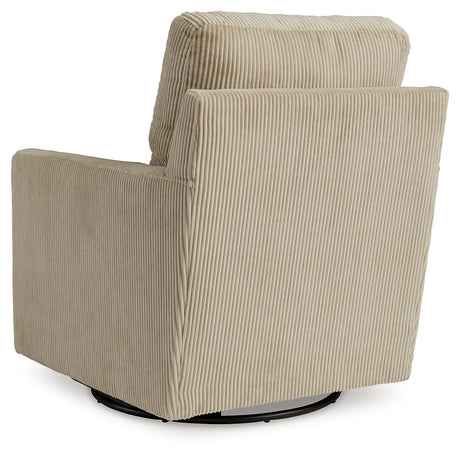 Icaman Sand Swivel Chair from Ashley - Luna Furniture
