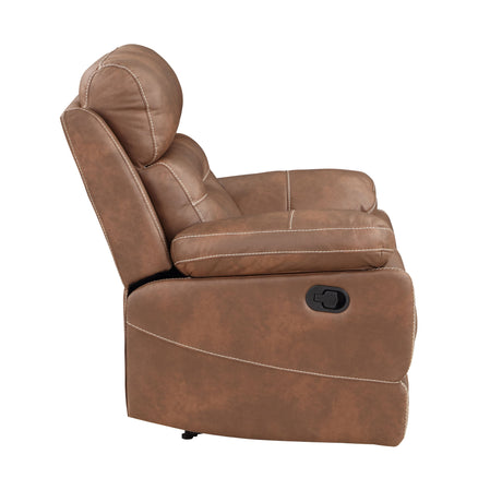 Rudger Chestnut Manual Recliner from Steve Silver - Luna Furniture