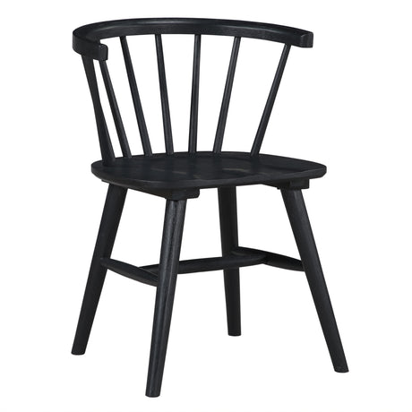 Willow Solid Wood Dining Chair, Black from Steve Silver - Luna Furniture