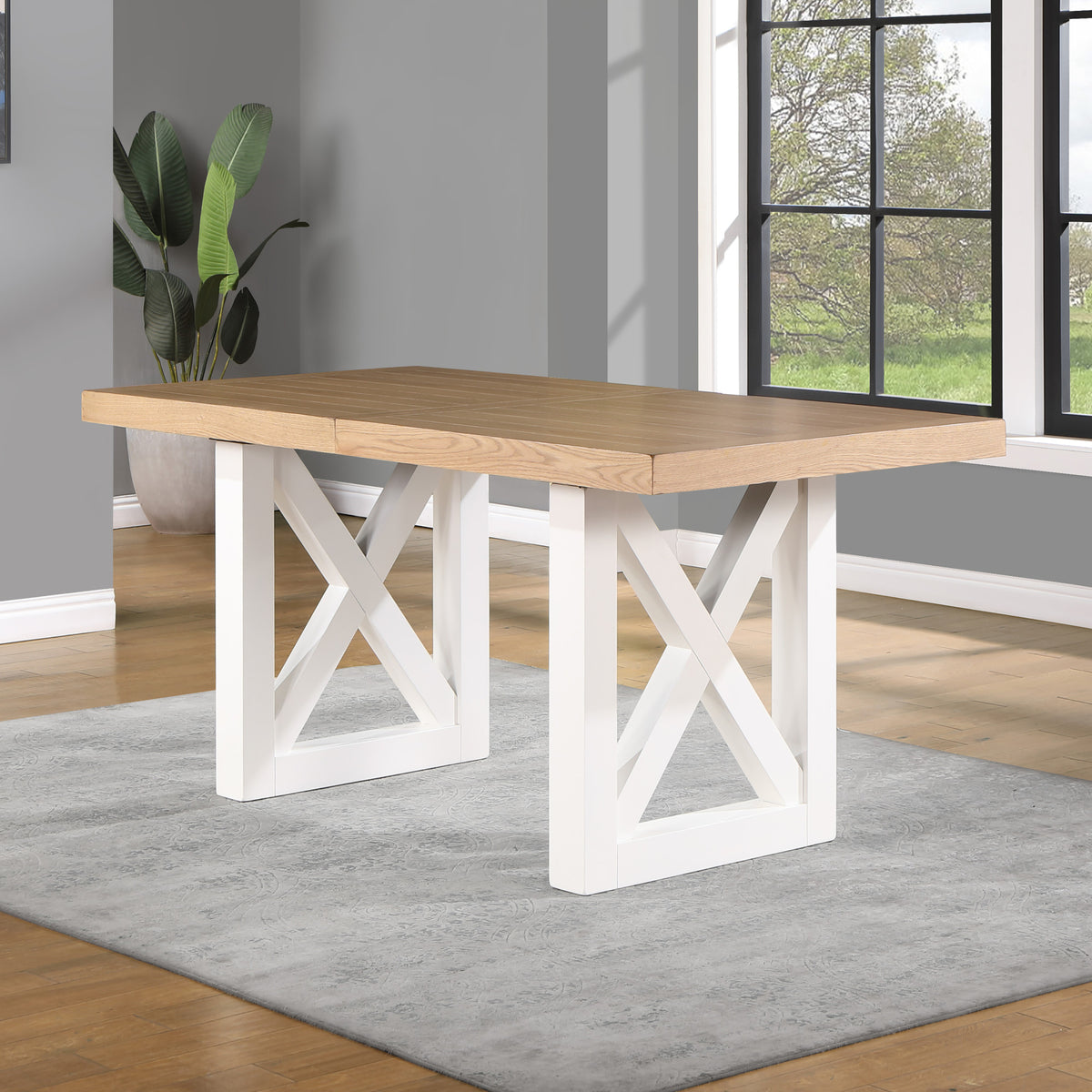 Magnolia 5-Piece 80-96-inch Counter Height Dining Set(Table & 4 Counter Chairs) from Steve Silver - Luna Furniture