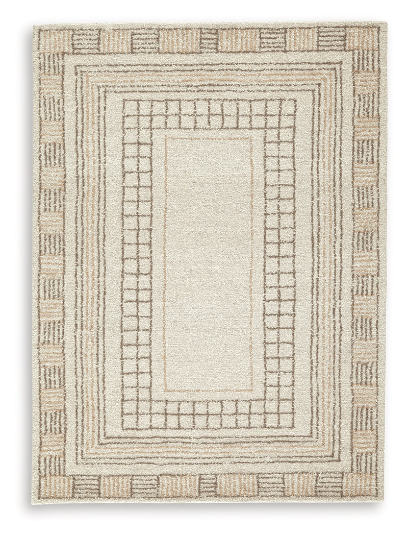 Idaman Taupe/Brown Medium Rug from Ashley - Luna Furniture