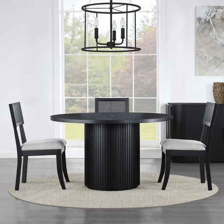 Colvin Light Gray/Black Cane Side Chair, Set of 2 from Steve Silver - Luna Furniture