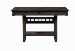 Granby Antique Black Counter Height Table from Homelegance - Luna Furniture
