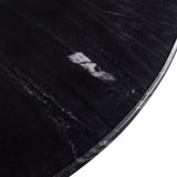 Palm Springs 48" Round Dining Table with Black Marble and Whitewash Modern Base from Home Trends & Design - Luna Furniture