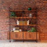 Verbania 75" Bookshelf in Pecan Brown Acacia Wood from Home Trends & Design - Luna Furniture