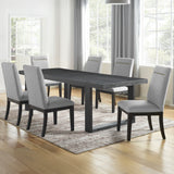 Yves Black/Gray 7-Piece Dining Room Set from Steve Silver - Luna Furniture