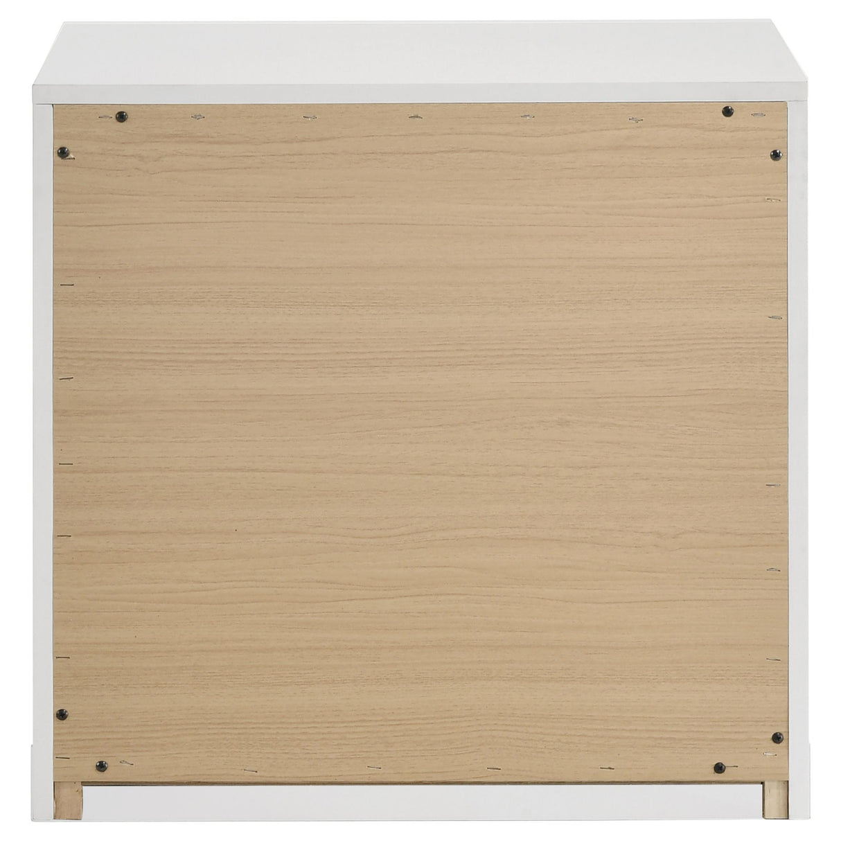 Ines White High Gloss 2-Drawer Nightstand from Coaster - Luna Furniture