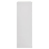 Ines White High Gloss 5-Drawer Bedroom Chest from Coaster - Luna Furniture