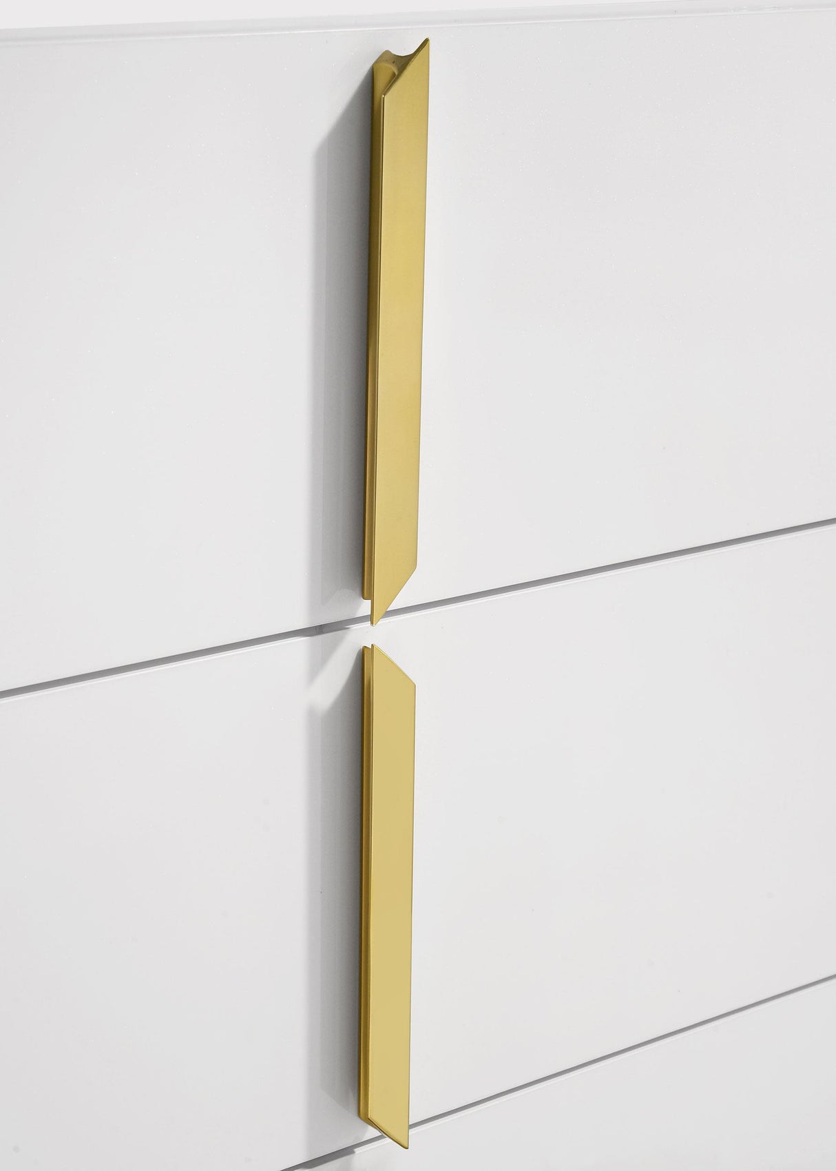 Ines White High Gloss 6-Drawer Bedroom Dresser Cabinet from Coaster - Luna Furniture