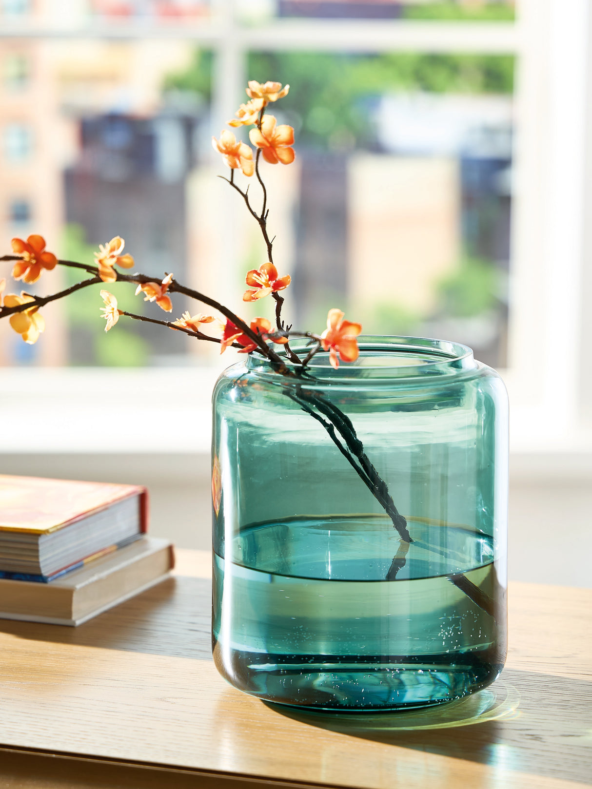 Inisland Teal Vase from Ashley Furniture - Luna Furniture