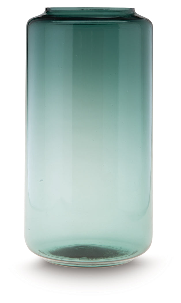 Inisland Teal Vase from Ashley Furniture - Luna Furniture