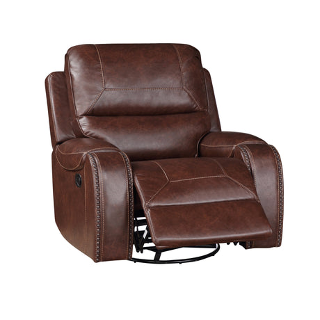 Keily Brown Manual Swivel Glider Recliner from Steve Silver - Luna Furniture
