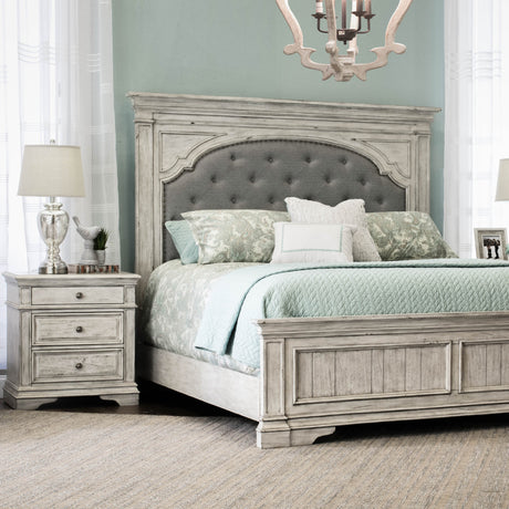 Highland Park Nightstand, Cathedral White from Steve Silver - Luna Furniture