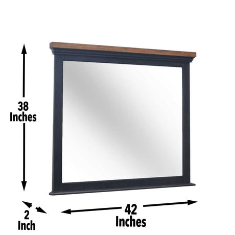 Bear Creek Mirror, Brown (Mirror Only) from Steve Silver - Luna Furniture