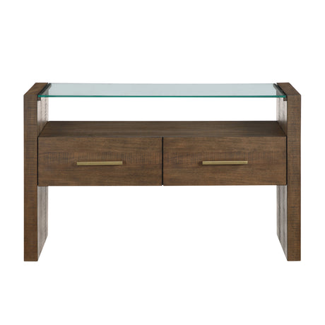 Garland Glass Top Sofa Table from Steve Silver - Luna Furniture