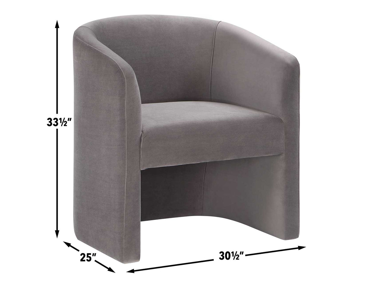 Iris Fog Upholstered Chair from Steve Silver - Luna Furniture