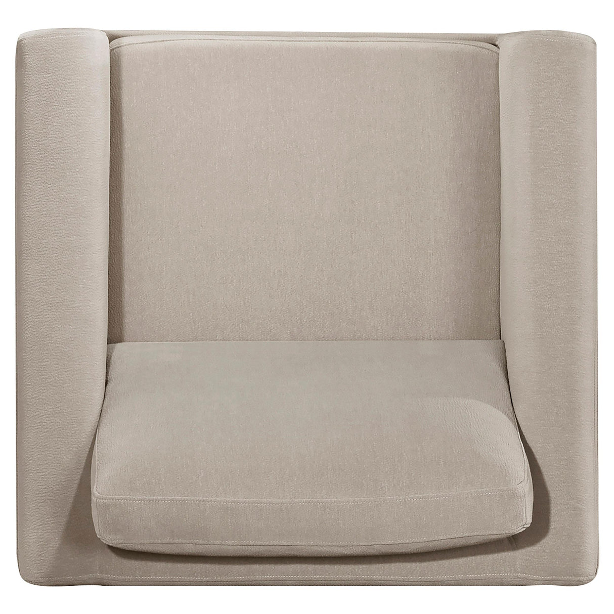 Islington Taupe Fabric Upholstered Panel Arm Accent Chair from Coaster - Luna Furniture