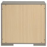 Ives Gray High Gloss 2-Drawer Nightstand from Coaster - Luna Furniture