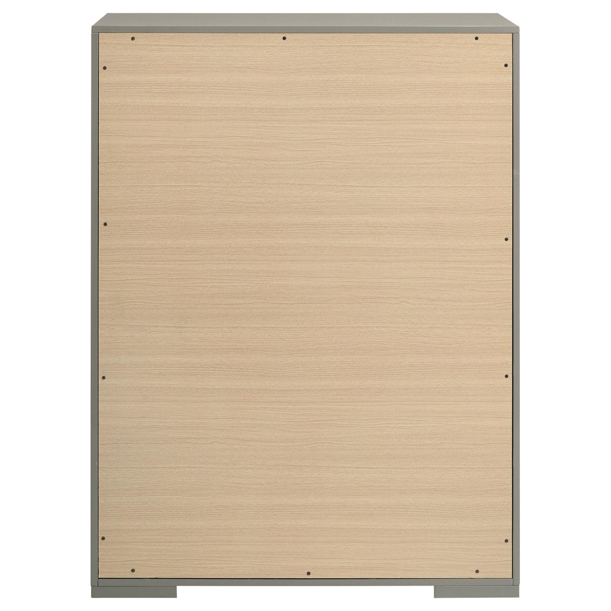 Ives Gray High Gloss 5-Drawer Bedroom Chest from Coaster - Luna Furniture