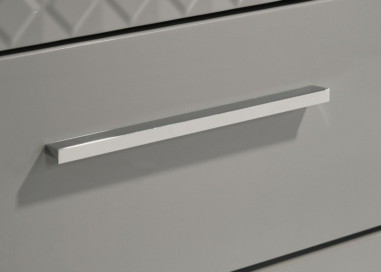 Ives Gray High Gloss 6-Drawer Dresser from Coaster - Luna Furniture