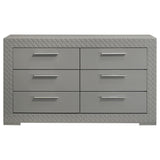 Ives Gray High Gloss Bedroom Set from Coaster - Luna Furniture