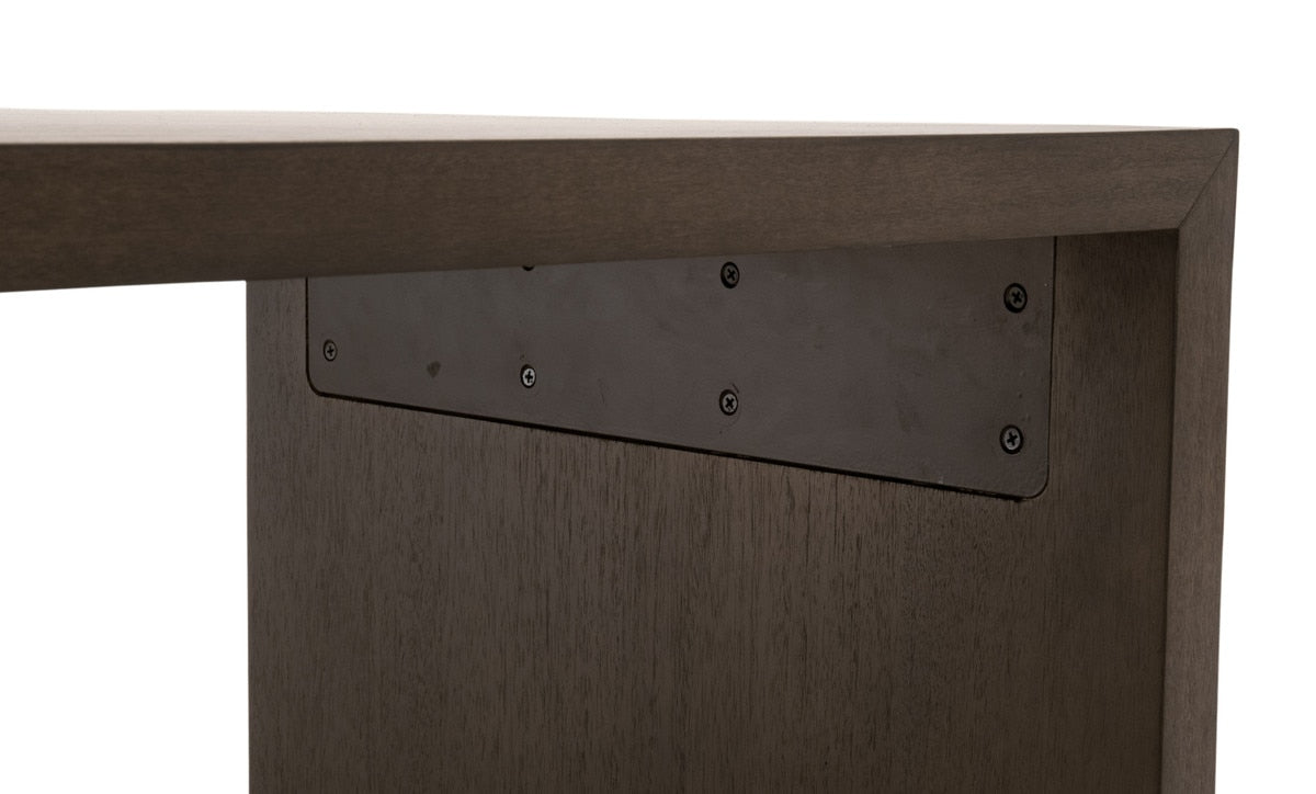 Dovetail Upholstered Coffee Table in Ivanhoe Toast, Burnished Brown Acacia from Essentials For Living - Luna Furniture