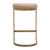 Cresta Counter Stool in Ivanhoe Toast, Brushed Gold from Essentials For Living - Luna Furniture