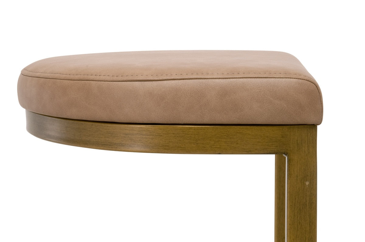 Cresta Counter Stool in Ivanhoe Toast, Brushed Gold from Essentials For Living - Luna Furniture