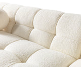 Ivy Ivory Boucle Double Chaise 146" Sectional from Nova Furniture - Luna Furniture