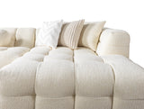 Ivy Ivory Boucle Double Chaise 146" Sectional from Nova Furniture - Luna Furniture