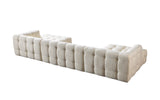 Ivy Ivory Boucle Double Chaise 146" Sectional from Nova Furniture - Luna Furniture
