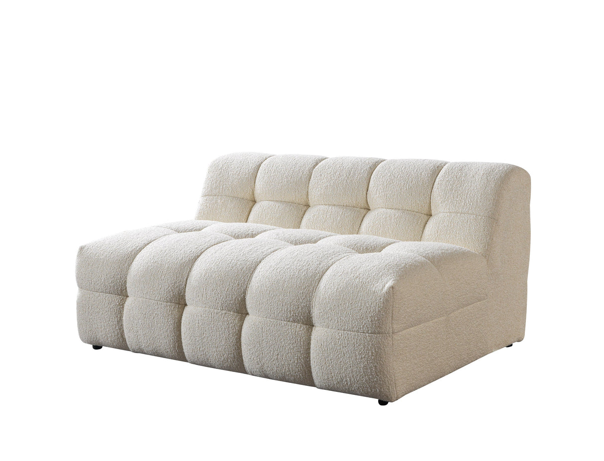 Ivy Ivory Boucle Double Chaise 146" Sectional from Nova Furniture - Luna Furniture